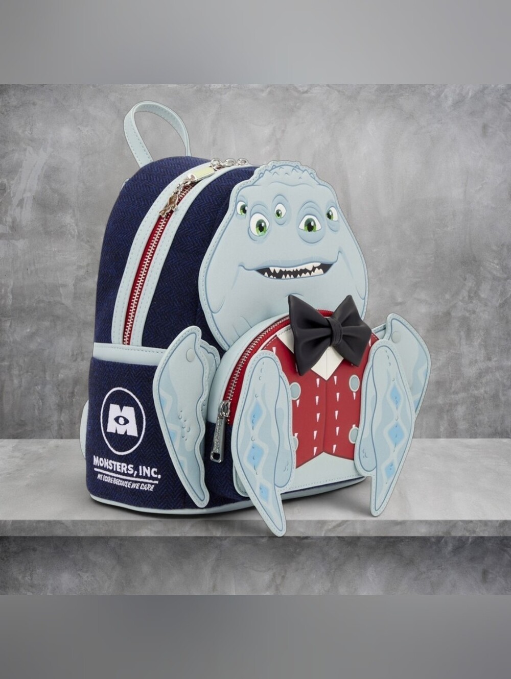 NWT Loungefly Pixar Monsters, Inc. Henry J. Waternoose Cosplay Mini Backpack - Picture 2 of 6